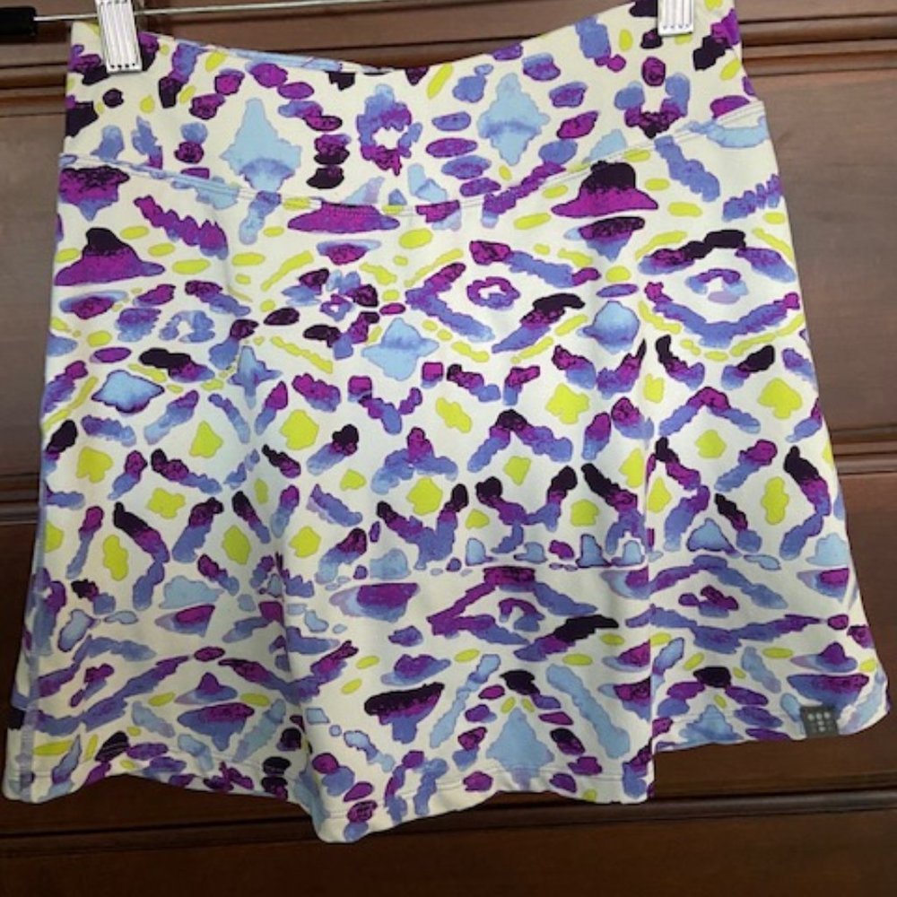 Title Nine Dream Skort, Purple and Lt. Green, XS